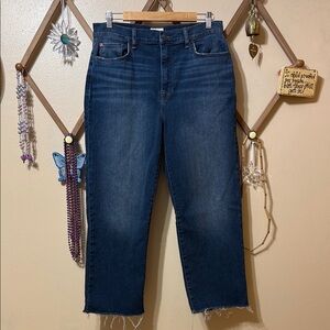 Hudson Noa Jeans Deep Indigo Cropped Denim